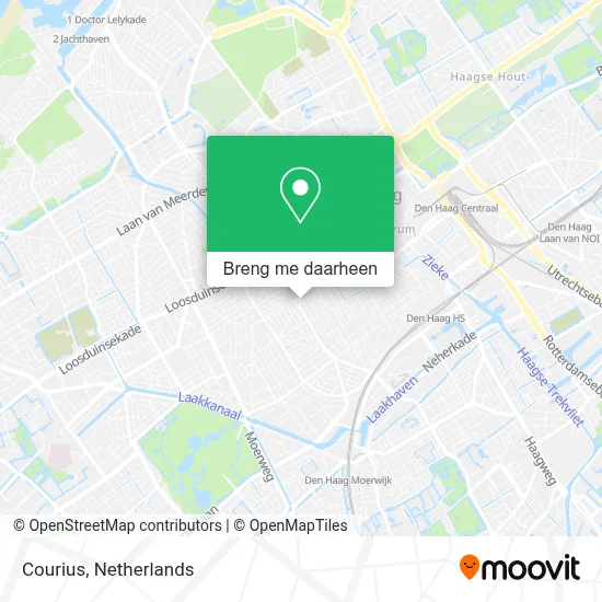 Courius kaart