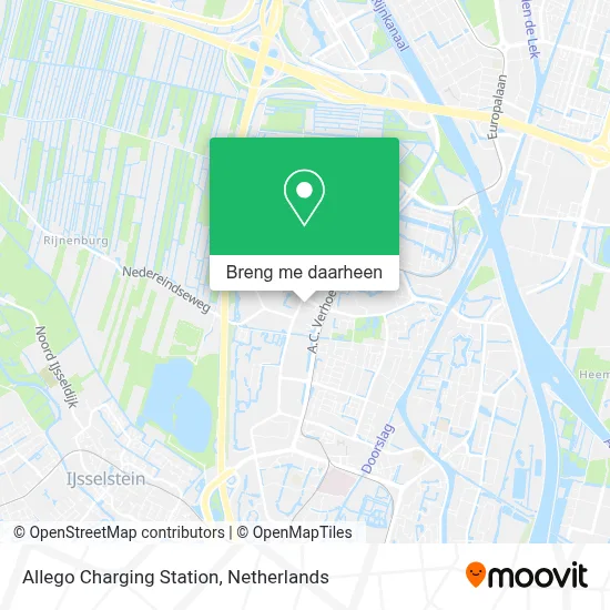 Allego Charging Station kaart