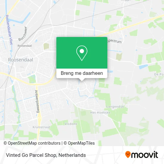 Vinted Go Parcel Shop kaart