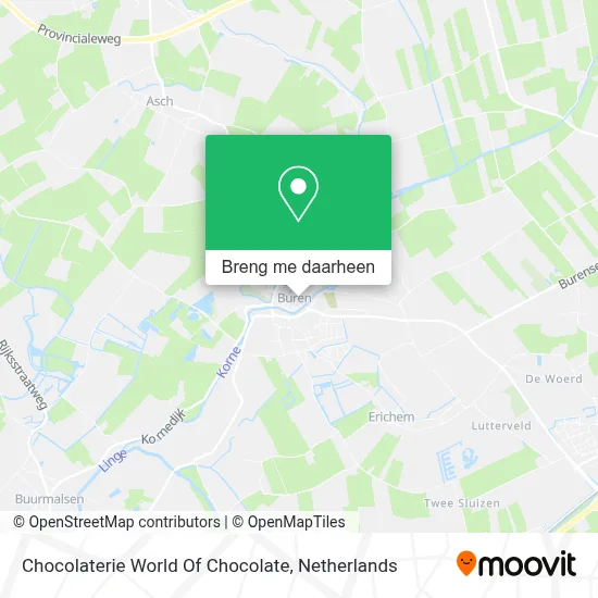 Chocolaterie World Of Chocolate kaart