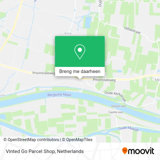 Vinted Go Parcel Shop kaart