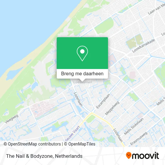 The Nail & Bodyzone kaart