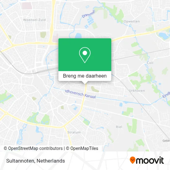 Sultannoten kaart
