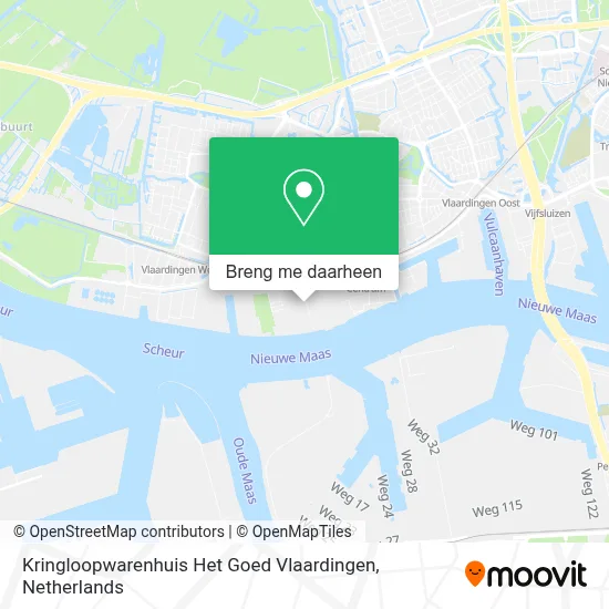 Kringloopwarenhuis Het Goed Vlaardingen kaart