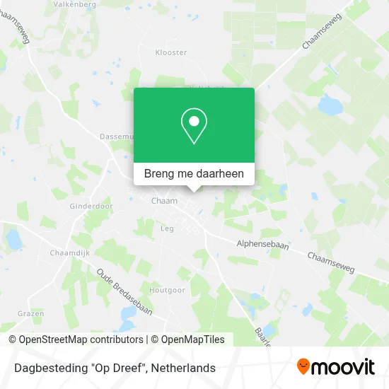 Dagbesteding  "Op Dreef" kaart