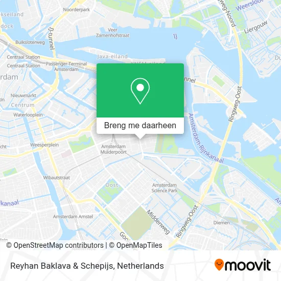 Reyhan Baklava & Schepijs kaart