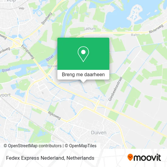 Fedex Express Nederland kaart