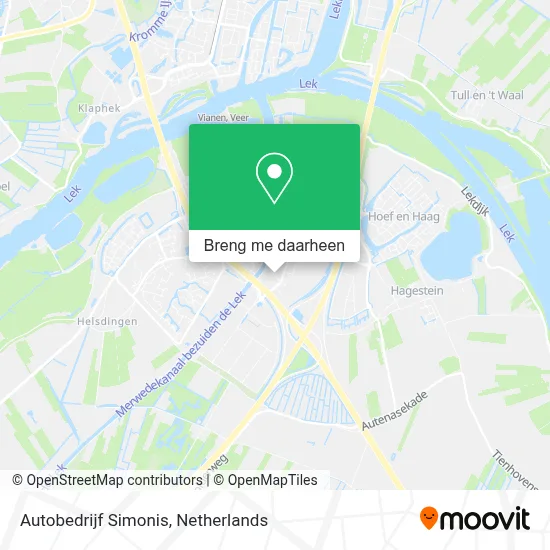 Autobedrijf Simonis kaart