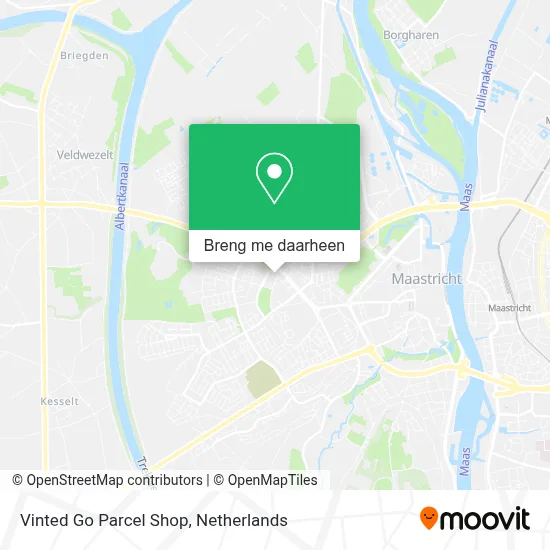 Vinted Go Parcel Shop kaart