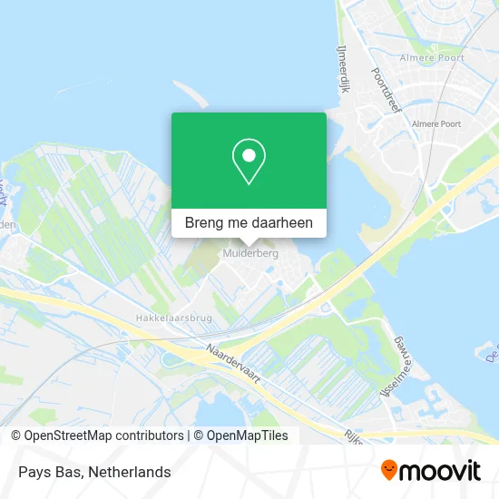 Pays Bas kaart