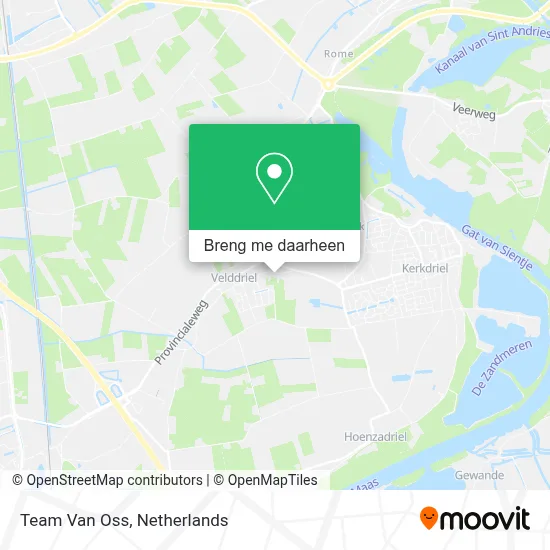 Team Van Oss kaart
