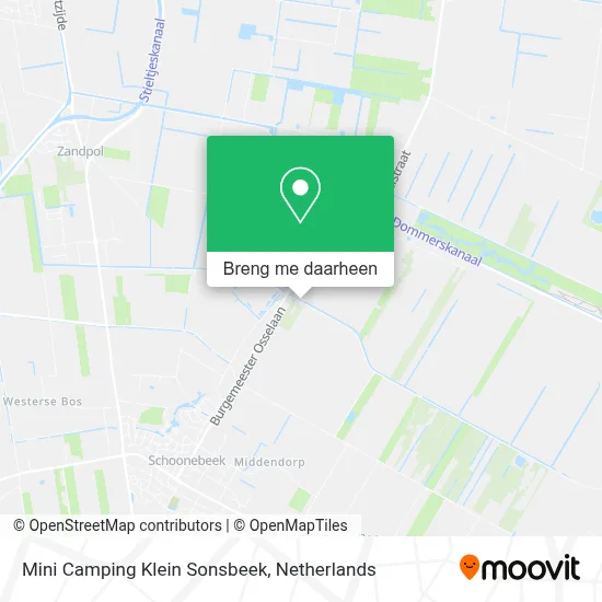 Mini Camping Klein Sonsbeek kaart