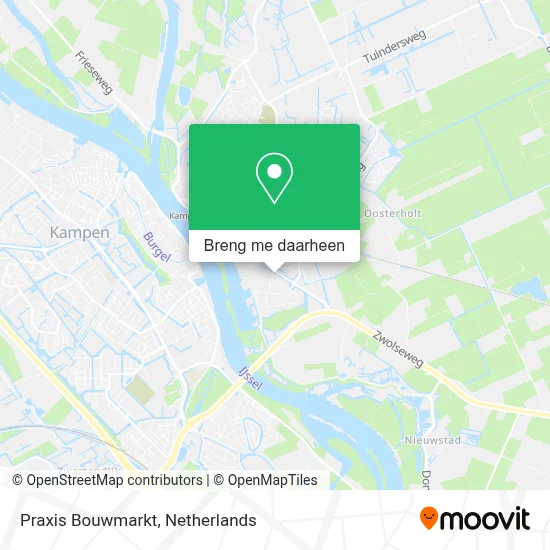 Praxis Bouwmarkt kaart