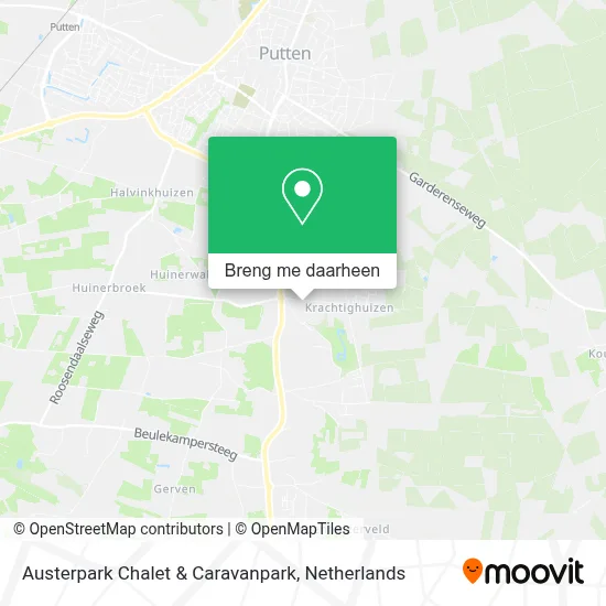 Austerpark Chalet & Caravanpark kaart