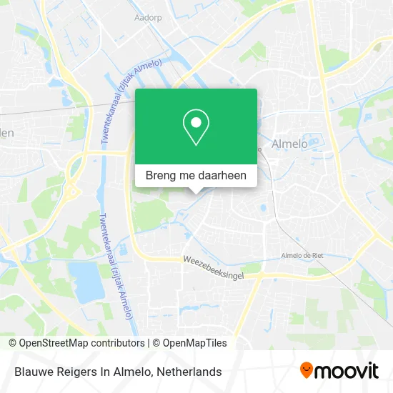 Blauwe Reigers In Almelo kaart