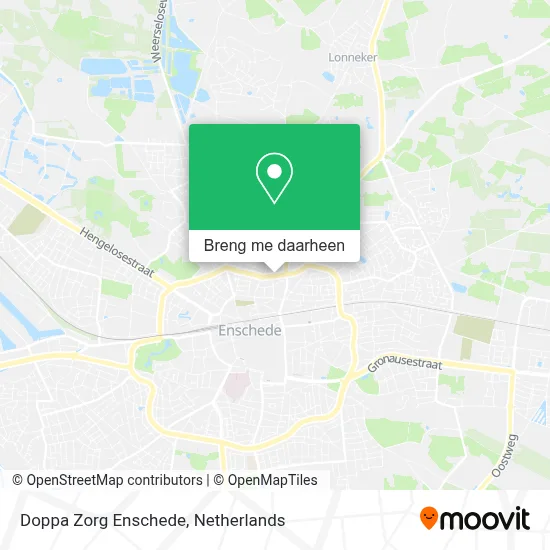 Doppa Zorg Enschede kaart