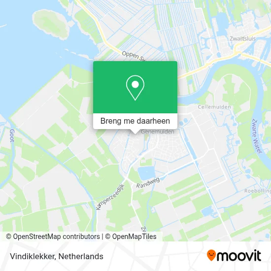 Vindiklekker kaart