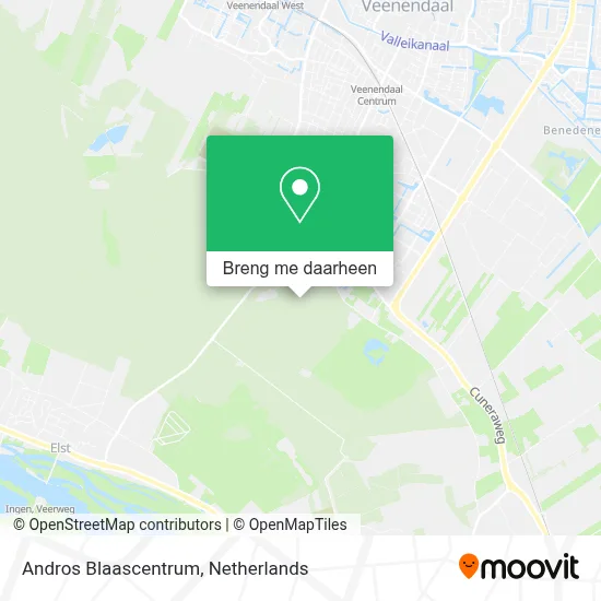 Andros Blaascentrum kaart