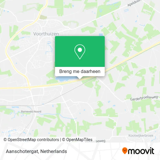 Aanschotergat kaart