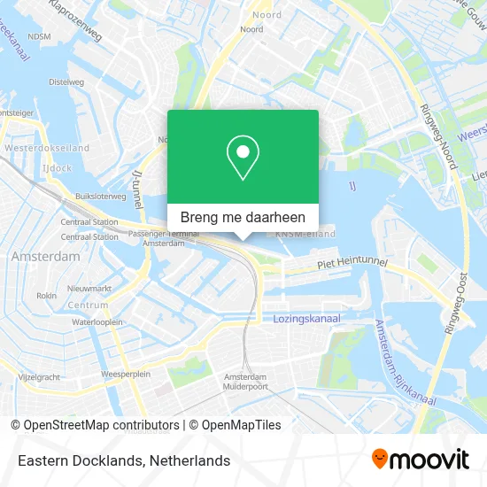 Eastern Docklands kaart