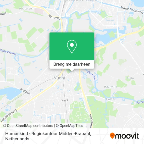 Humankind - Regiokantoor Midden-Brabant kaart