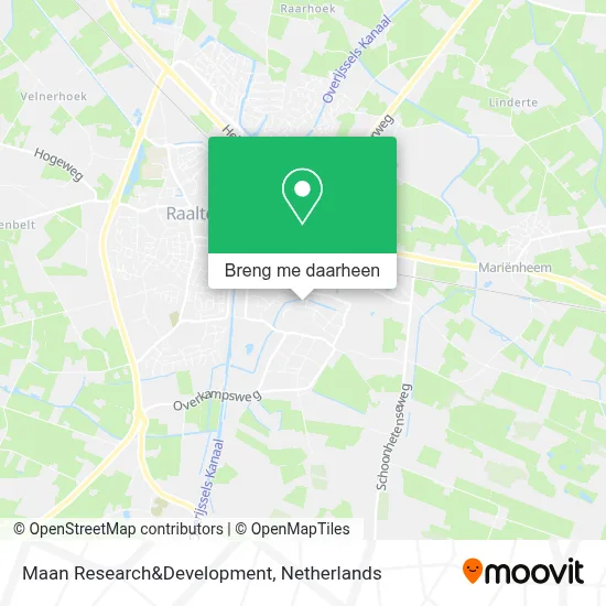 Maan Research&Development kaart