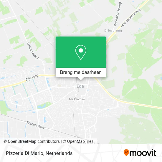 Pizzeria Di Mario kaart