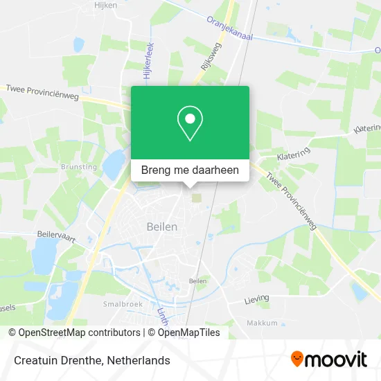 Creatuin Drenthe kaart
