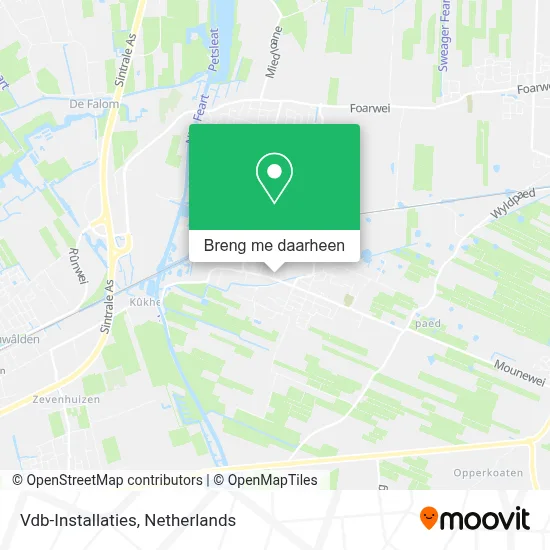 Vdb-Installaties kaart