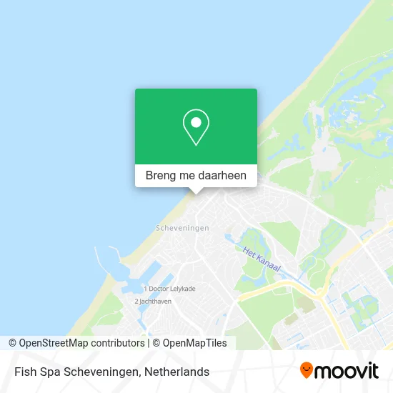 Fish Spa Scheveningen kaart