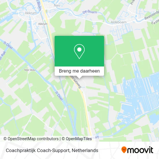 Coachpraktijk Coach-Support kaart