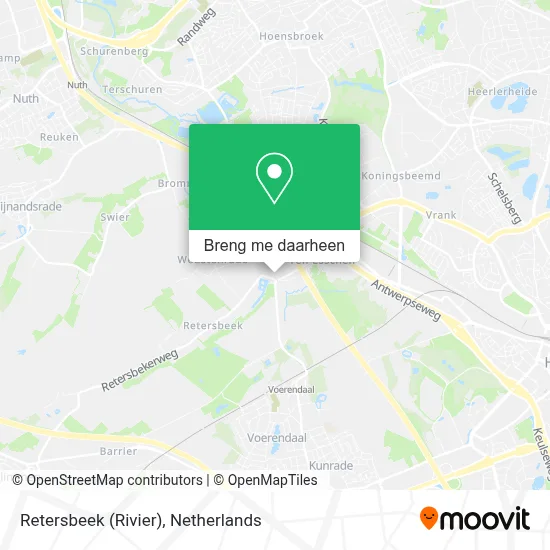 Retersbeek (Rivier) kaart