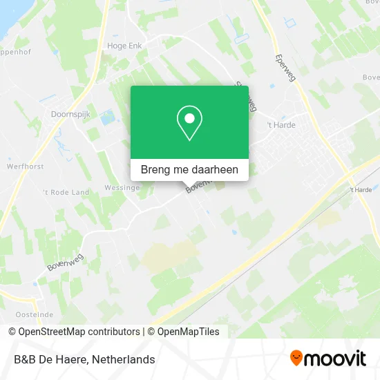 B&B De Haere kaart
