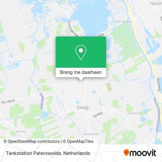Tankstation Paterswolde kaart