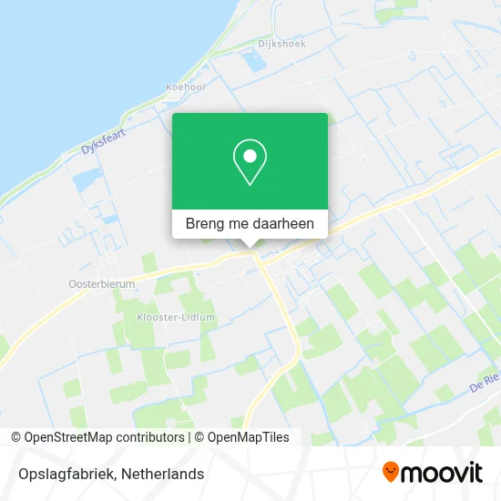 Opslagfabriek kaart