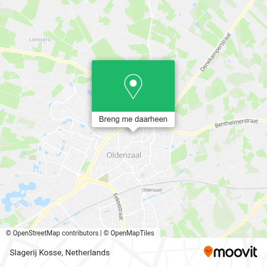 Slagerij Kosse kaart