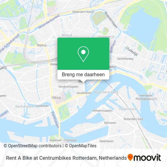Rent A Bike at Centrumbikes Rotterdam kaart