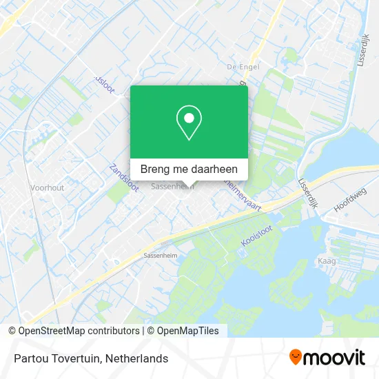 Partou Tovertuin kaart