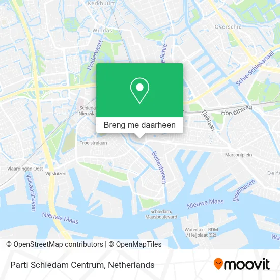 Parti Schiedam Centrum kaart