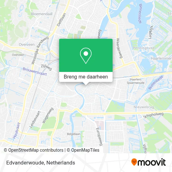 Edvanderwoude kaart