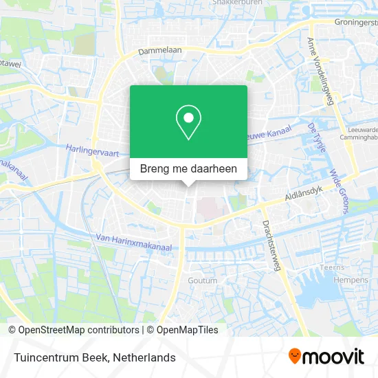 Tuincentrum Beek kaart