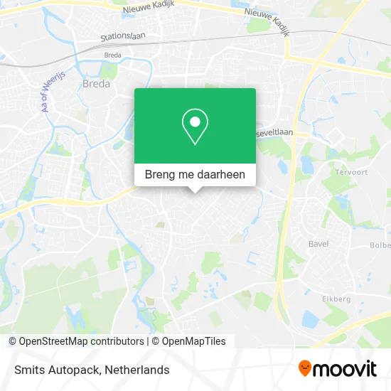 Smits Autopack kaart