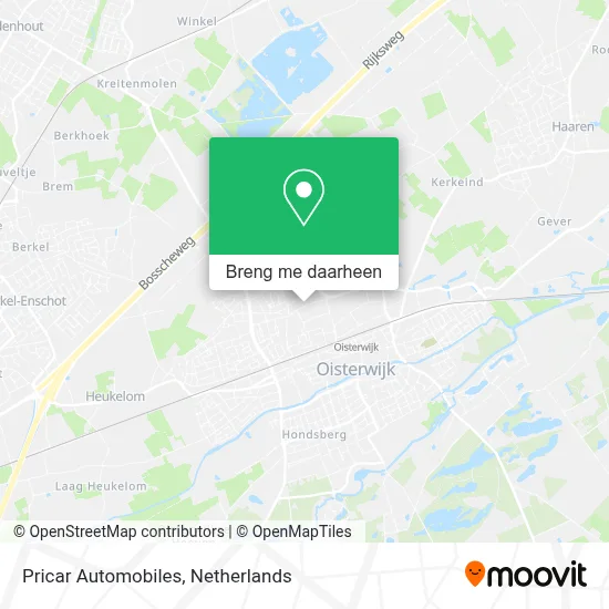 Pricar Automobiles kaart