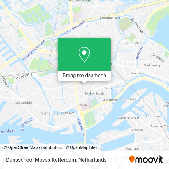 Dansschool Moves Rotterdam kaart