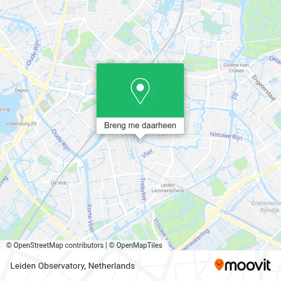 Leiden Observatory kaart