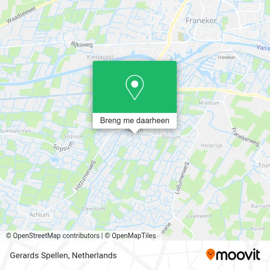 Gerards Spellen kaart