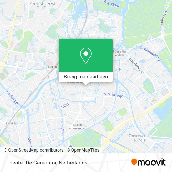 Theater De Generator kaart
