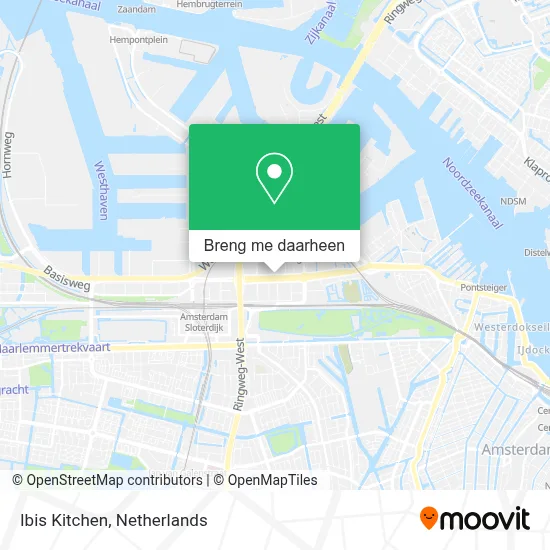 Ibis Kitchen kaart