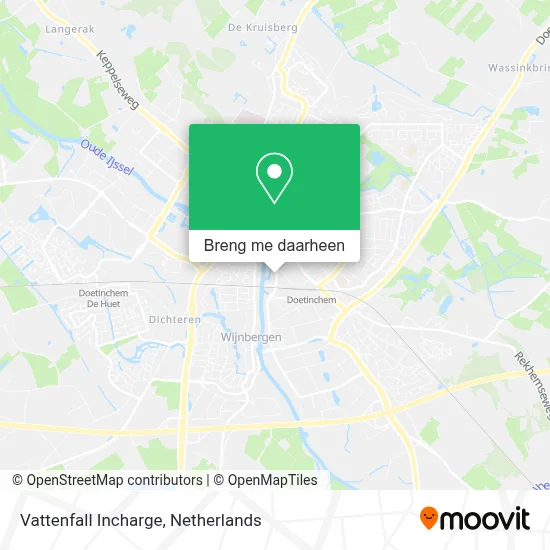 Vattenfall Incharge kaart