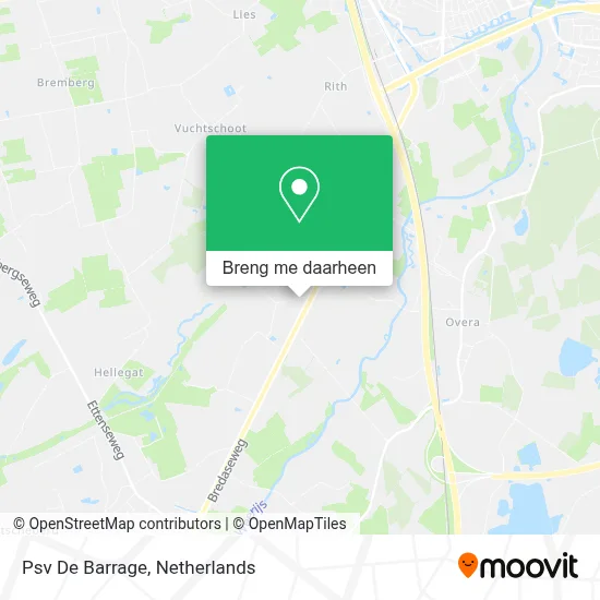 Psv De Barrage kaart